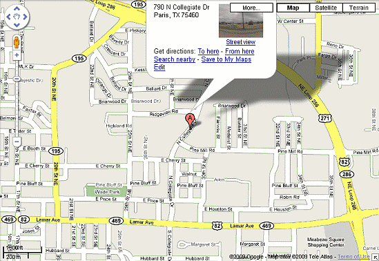 Map of office location